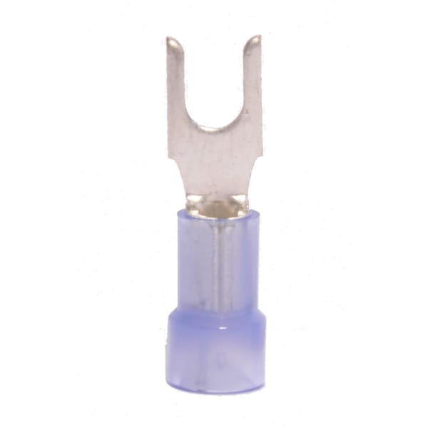Fork Terminal, #6 Stud Size, 14 AWG, 600 V, Nylon Insulated, 1000 PK